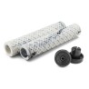 POIGNEES BMX CINEMA INTERLACE BLANC / NOIR